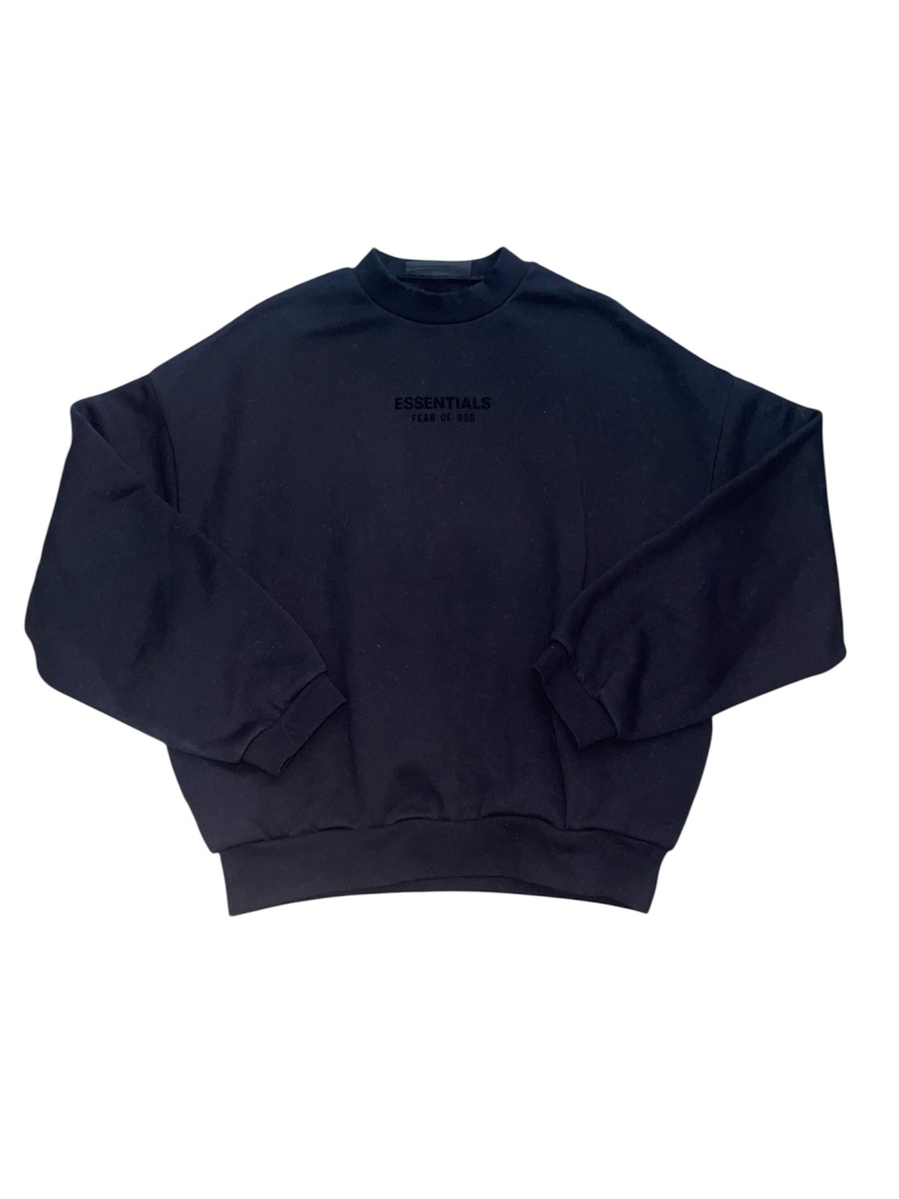 Fear of god essentials black crewneck